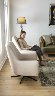 Fauteuil moderne une place de luxe, mobilier de salon canapé 1 place neuf