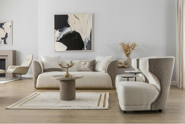 Design de fauteuil de luxe Canapé 1 place Lounge Club Rembourrage Siège classique Détendez-vous nouveau