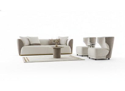 Design de fauteuil de luxe Canapé 1 place Lounge Club Rembourrage Siège classique Détendez-vous nouveau