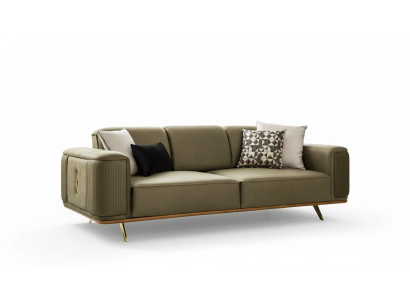 Canapé Chesterfield 4 places Salon canapé design 4 places en textile noir