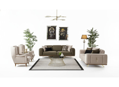 Ensemble de canapé Sofa Set Ensemble de canapé 4 pièces. Suite Canapés Canapés Meubles Ameublement