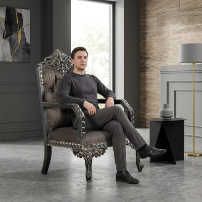 Fauteuil classique une place de luxe pour meubler le salon Canapé 1 place