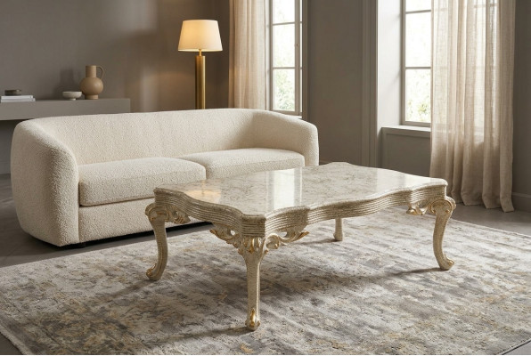 Salon Table Bois Tables Table basse Baroque Rococo Table d'appoint