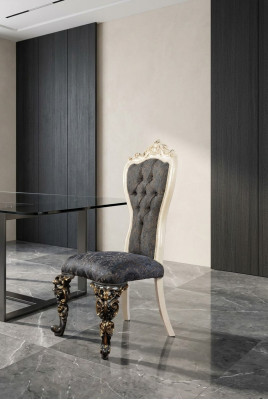 Classique fauteuil trône Chesterfield designer chaise de salle à manger de luxe place assise unique