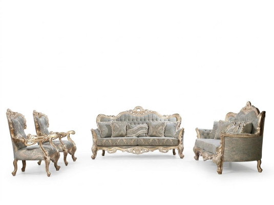 Canapé Chesterfield ensemble 3+3+1+1 Table basse Siège canapé classique Rembourrage du siège