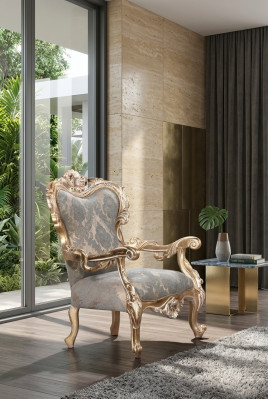 Fauteuil fauteuil à oreilles fauteuil Chesterfield garniture de siège canapé salon bois luxe neuf