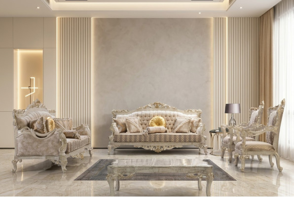 Ensemble de canapés canapé Sofa Canapés Canapés Meubles Classiques 5 pièces. Suite de meubles