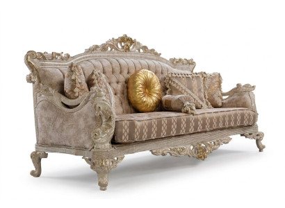 Canapé design 3 places Chesterfield en tissu de luxe pour canapé tissus textile neuf