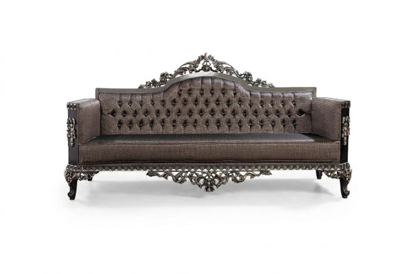 Canapé design trois places de luxe, canapé trois places, canapés rembourrés, canapés Chesterfield.