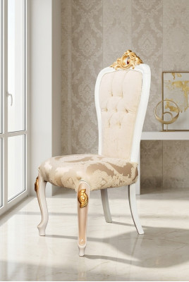 Chaise classique Chesterfield - Ensemble de 4 chaises de salle à manger - Suite de fauteuils