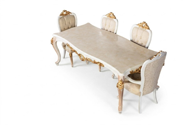 Tableau Classique r Luxury Wood Tables Style Baroque Rococo Antique Salle à Manger Salon