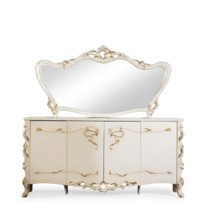 Bahut Miroir Suite Ess Baroque Commodes Commode en bois Commode en bois Armoire en bois neuve