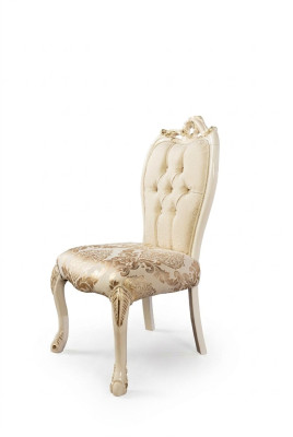 Chaise sans accoudoirs Chaises en bois Chaise de design en tissu de luxe Fauteuil Accoudoir nouveau Rembourrage