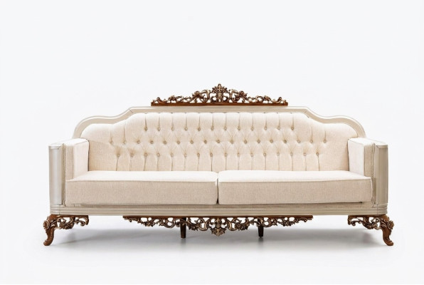 Canapé 3 places Chesterfield Canapés trois places Canapé de luxe Salon de style baroque Neuf
