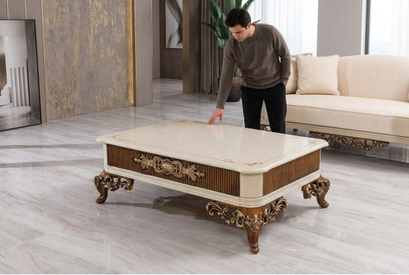 Table basse Table Table basse Table en bois Tables Designer Luxe Table d'appoint nouvelle