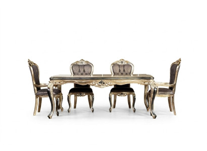 Table à manger classique Table Baroque Tables Tables Tables en bois 208x108 cm