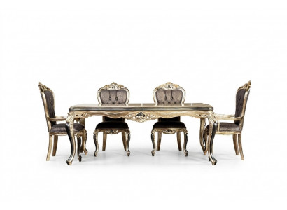 Table à manger classique Table Baroque Tables Tables Tables en bois 208x108 cm