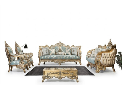 Ensemble de canapés 3+3+1+1 Table basse Canapé Fauteuil canapés Ensemble luxueux en tissu 5 pièces