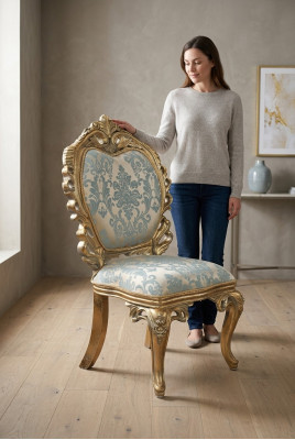 Chaise rembourrée de la salle à manger chaise rembourrée sans accoudoir fauteuil de luxe chaises de salon