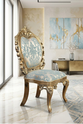 Chaise rembourrée de la salle à manger chaise rembourrée sans accoudoir fauteuil de luxe chaises de salon