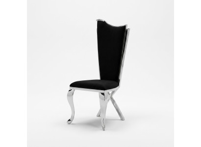 Ensemble de 4 chaises Chaise de salle à manger en bois Chaise de salle à manger de luxe Tissu moderne pour chaises