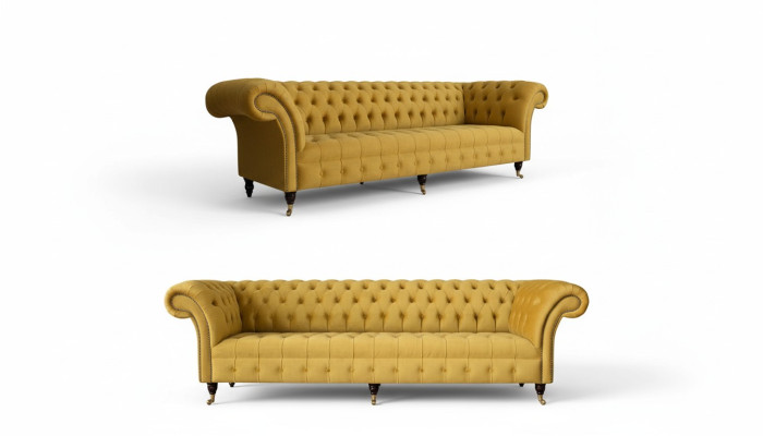 Ensemble de canapé de luxe beige 3+3 places Canapé moderne Mobilier de style salon