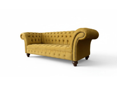 Canapé design 3 places Chesterfield Canapé Tissu d'ameublement Canapés Canapés en tissu