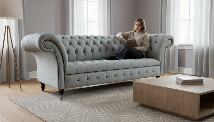 Canapé design 3 places Chesterfield Canapé Tapisserie Canapé Canapés Meubles