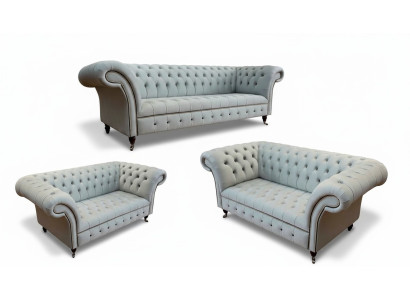 Design de mobilier Canapés Ensemble de canapés 3+2+2 places Tissu d'ameublement Moderne