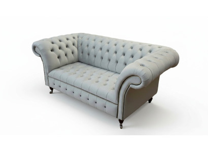 Canapé Chesterfield 2 places Canapé Rembourrage Canapés Design Canapés de Luxe Gris
