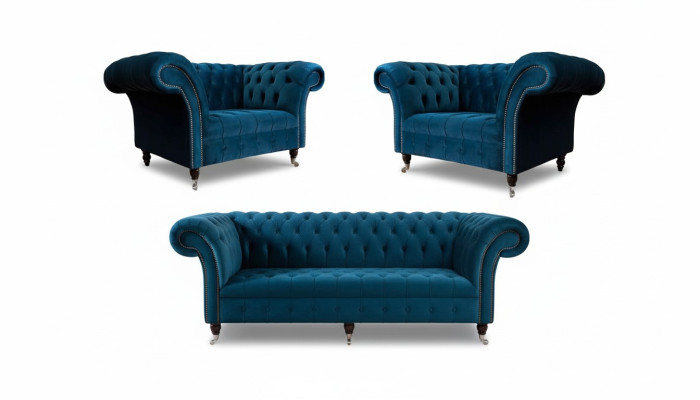 Canapé Canapé tissu Siège rembourré 2+1+1 Sièges Ensemble de design Sofas