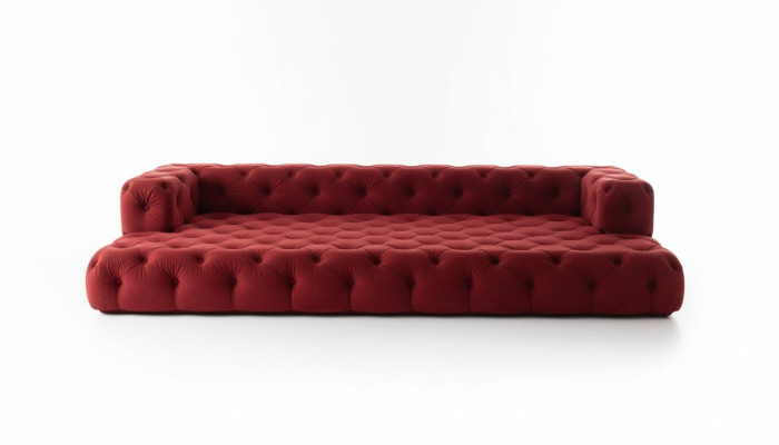 Canapé de style Chesterfield grand ensemble de canapés XXL Canapé 5 places Canapé Rembourrage Sofas