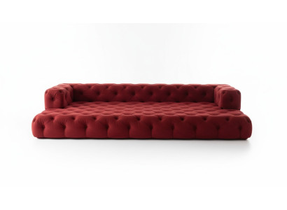 Canapé de style Chesterfield grand ensemble de canapés XXL Canapé 5 places Canapé Rembourrage Sofas