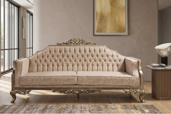 Canapé classique Canapé de luxe Tapisserie Canapé Meubles Canapés Ameublement Baroque