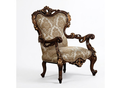 Fauteuil baroque Canapé Sofa Mobilier Ameublement Canapés Canapés Chaise Velours