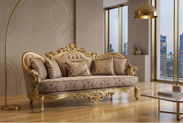 Canapé trois places Meubles rembourrés Canapé classique Mobilier français