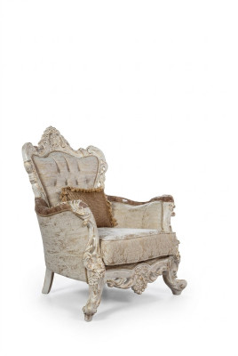 Trône Fauteuil Canapé Meubles Ameublement Fauteuil Chaises Velours Tapisserie