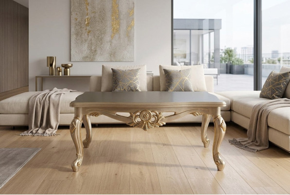 Table basse Table Mobilier Ameublement 120x80 Tables Bois Baroque Rococo