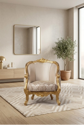Chesterfield Fauteuil Rond avec Accoudoirs Canapé Tapisserie Ameublement Canapé Siège Unique