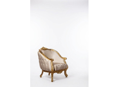 Chesterfield Fauteuil Rond avec Accoudoirs Canapé Tapisserie Ameublement Canapé Siège Unique