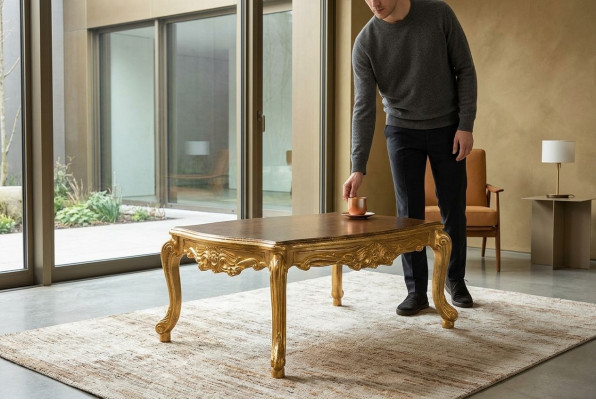 Table basse 110x85 Table Mobilier Ameublement Tables en bois Mobilier classique