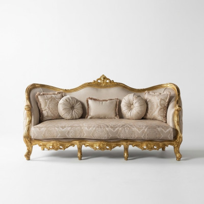 Canapé luxueux classique r Trois places Canapé Canapés Meubles Ameublement Canapé en tissu