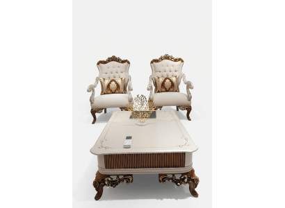 Salon Table basse Table de luxe 120x72 Tables Tables en bois Mobilier Ameublement