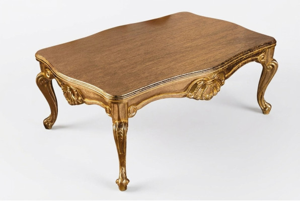 Table basse de luxe 136x90 Baroque Rococo Tables Décoration rectangulaire
