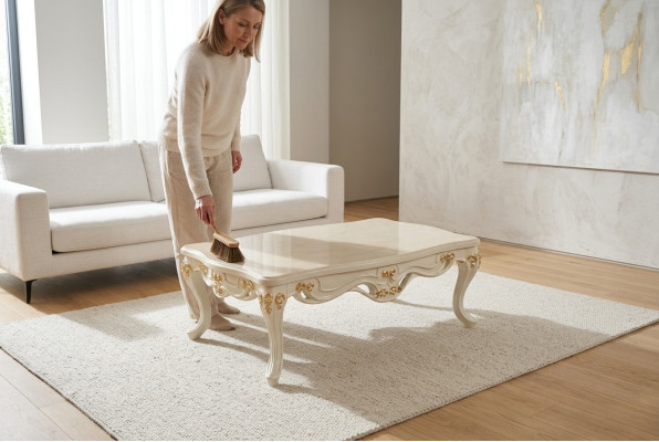 Classique r Baroque en bois - Tables de salon de meubles classiques Table basse