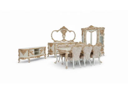 Magnifiques meubles de salle à manger - Ensemble complet avec de nombreux éléments décoratifs.