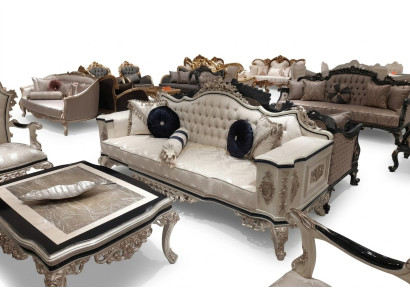 Canapé Chesterfield 3 places Canapé Rembourrage Meubles Trois places Blanc neuf