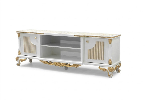 Classique Buffet TV commode Commode en bois Buffet Bas Commodes Baroque