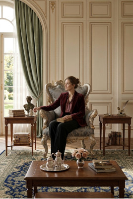 Chaise de trône classique Fauteuil Baroque Fauteuil Chesterfield en velours