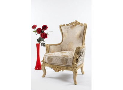 Classique Trône Fauteuil Chaise Meubles Fauteuil Baroque Chesterfield Velours